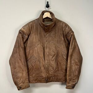Vintage Leather Flight Jacket